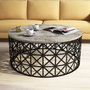 Hanah Home Mesa de Centro Selin - White Marble
